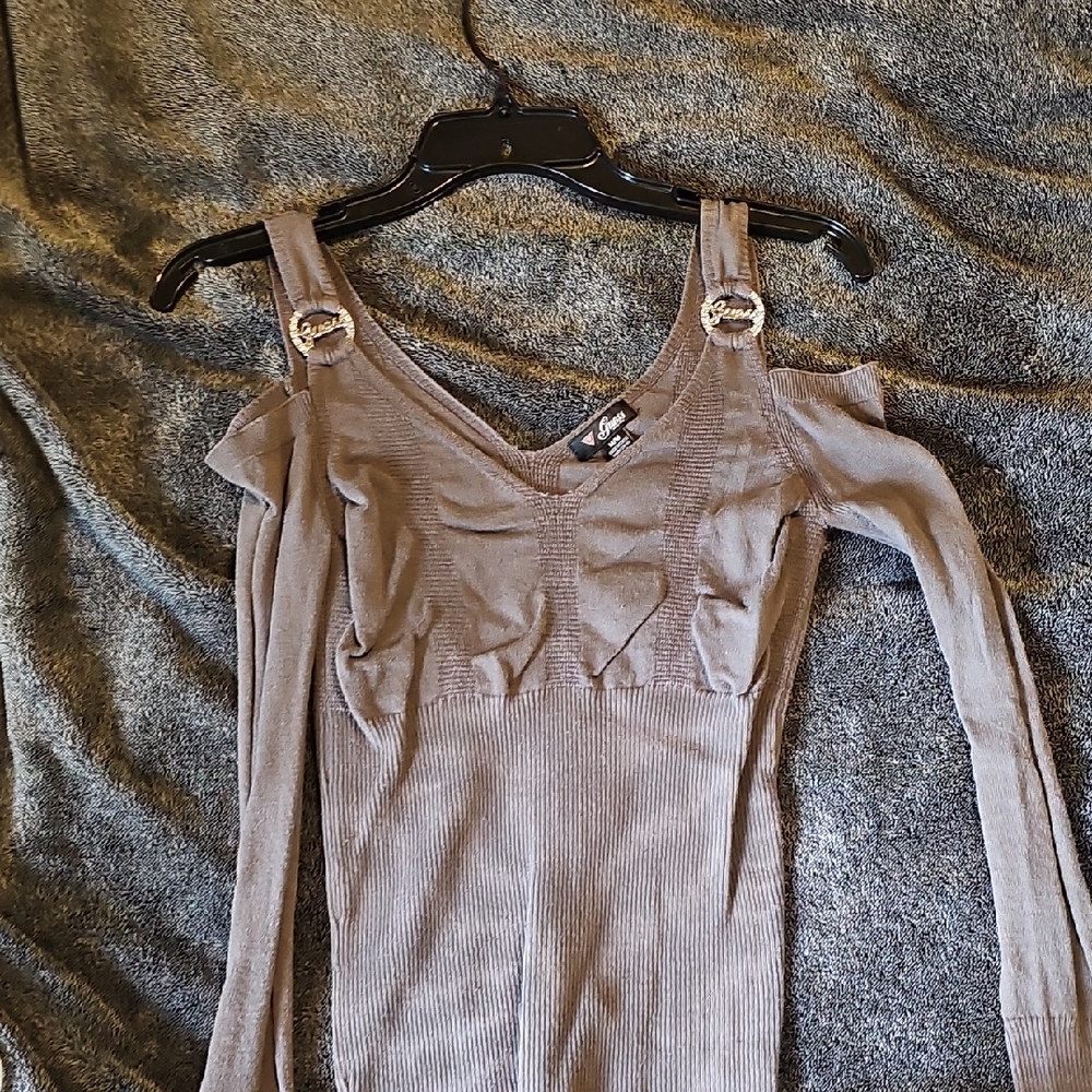 Guess Charcoal Knit Top